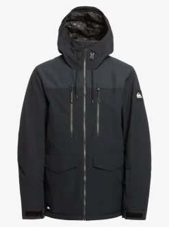 Quiksilver Fairbanks Technical Snow Jacket True Black Flash Sale