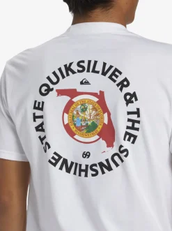Quiksilver Fl Flag Days T-Shirt White New