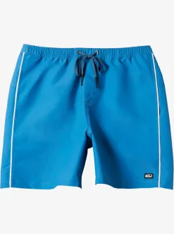 Quiksilver Flight Volley 18" Elastic Waist Shorts Deep Water Fashion