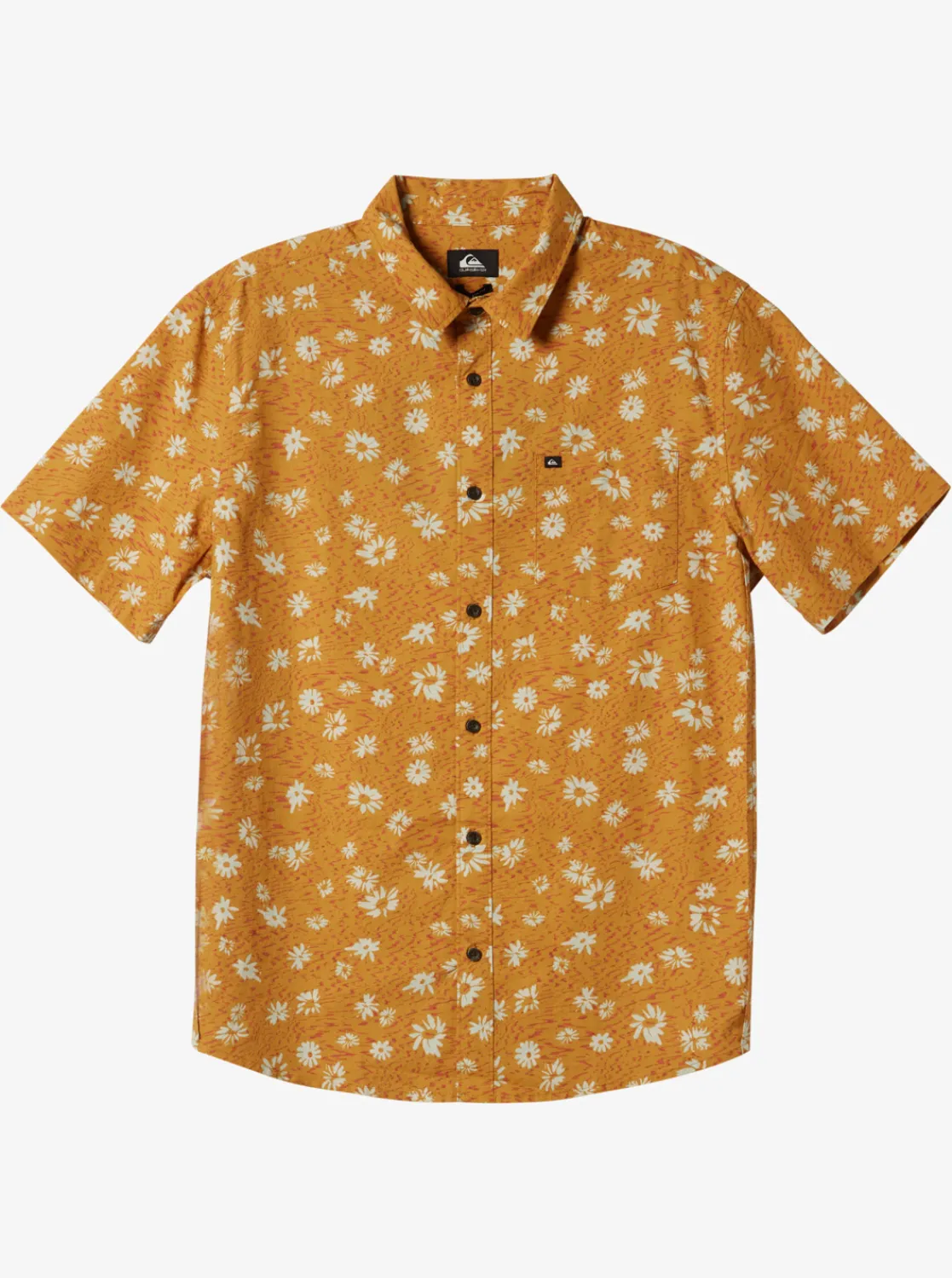 Quiksilver Future Hippie Short Sleeve Woven Shirt Mustard Future Hippy Discount