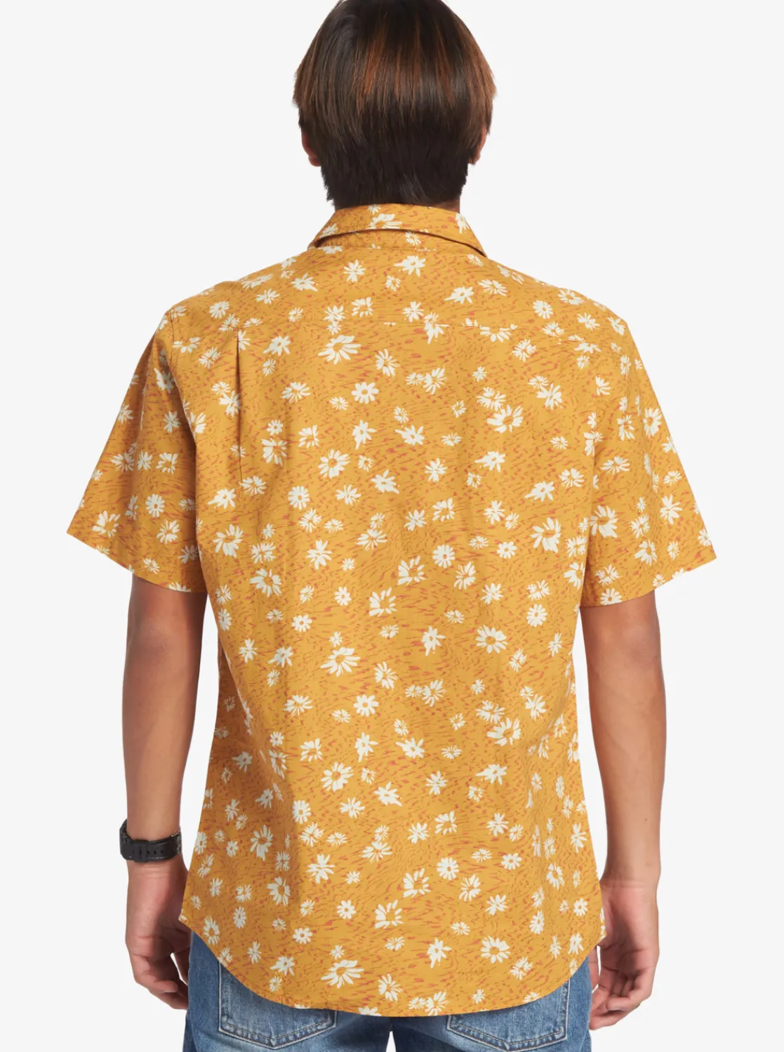 Quiksilver Future Hippie Short Sleeve Woven Shirt Mustard Future Hippy Discount