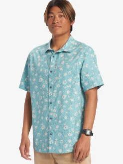 Quiksilver Future Hippie Short Sleeve Woven Shirt Reef Waters Future Hippy Online