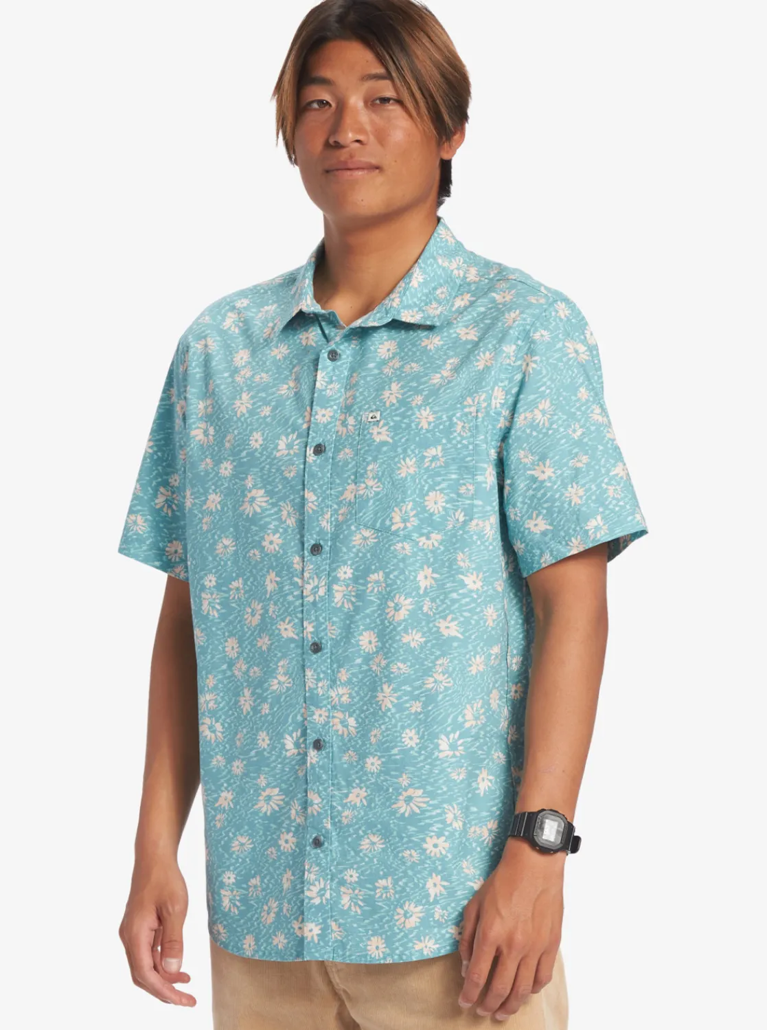 Quiksilver Future Hippie Short Sleeve Woven Shirt Reef Waters Future Hippy Online