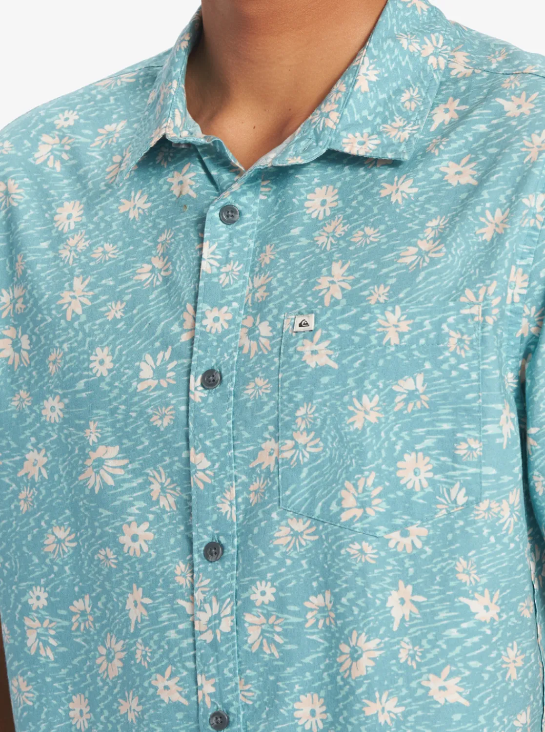 Quiksilver Future Hippie Short Sleeve Woven Shirt Reef Waters Future Hippy Online