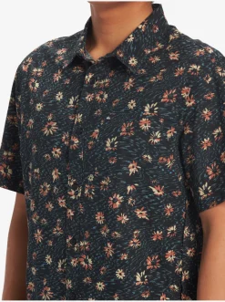 Quiksilver Future Hippie Short Sleeve Woven Shirt Black Future Hippy Best Sale