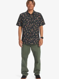 Quiksilver Future Hippie Short Sleeve Woven Shirt Black Future Hippy Best Sale