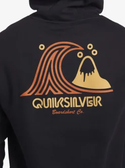 Quiksilver Generator Pullover Fleece Crew Neck Sweatshirt Black New