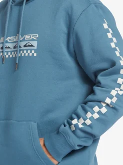 Quiksilver Generator Pullover Fleece Crew Neck Sweatshirt Aegean Blue Cheap