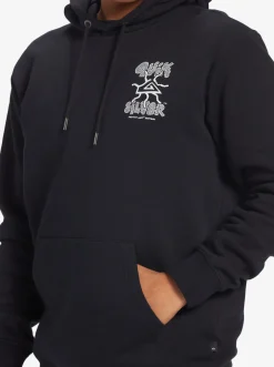 Quiksilver Global Force Fleece Crew Neck Sweatshirt Black Discount