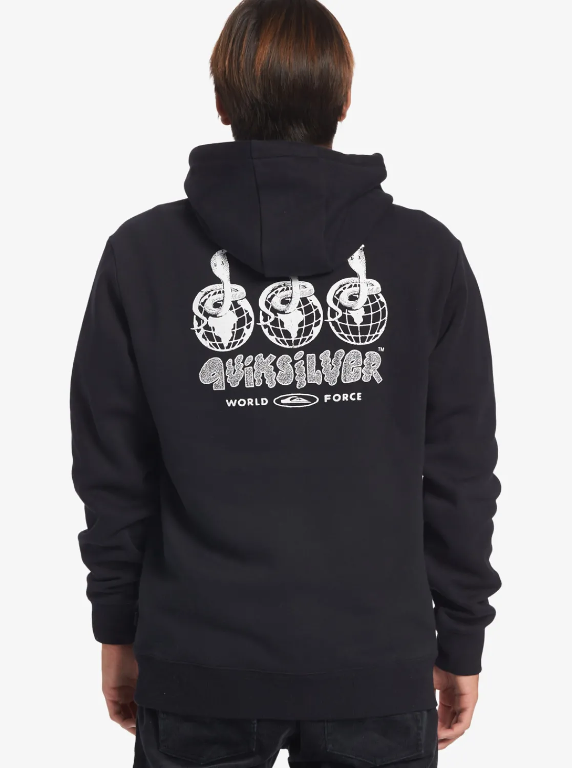 Quiksilver Global Force Fleece Crew Neck Sweatshirt Black Discount