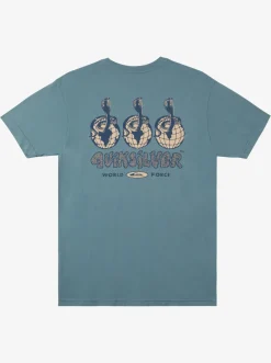 Quiksilver Global Force Mtz T-Shirt Aegean Blue Sale