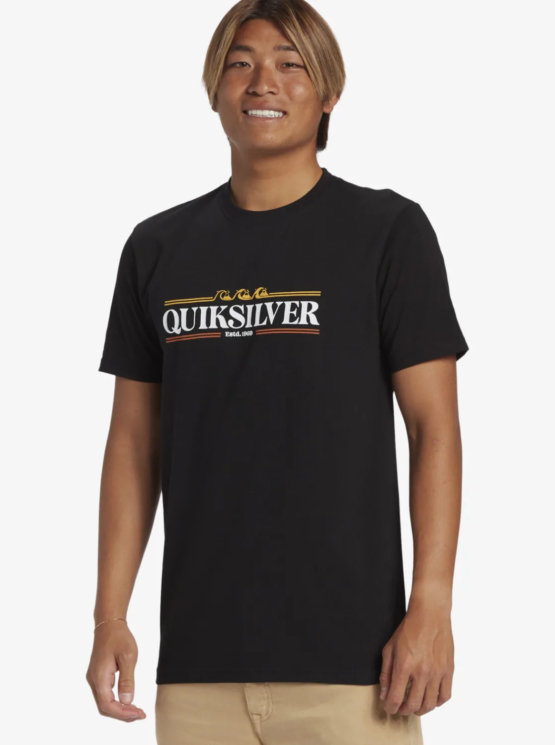 Quiksilver Gradient Lines T-Shirt Black Sale