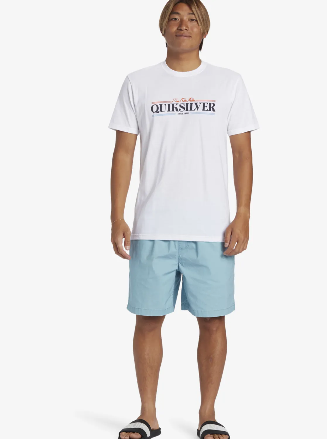 Quiksilver Gradient Lines T-Shirt White Best Sale
