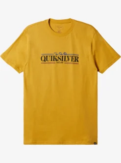 Quiksilver Gradient Lines T-Shirt Mustard New