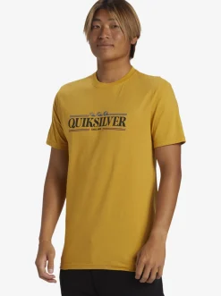 Quiksilver Gradient Lines T-Shirt Mustard New