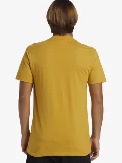 Quiksilver Gradient Lines T-Shirt Mustard New