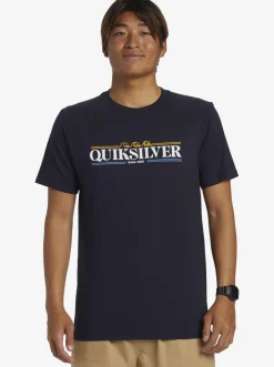 Quiksilver Gradient Lines T-Shirt Navy Blazer Fashion