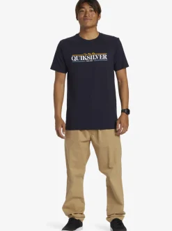 Quiksilver Gradient Lines T-Shirt Navy Blazer Fashion