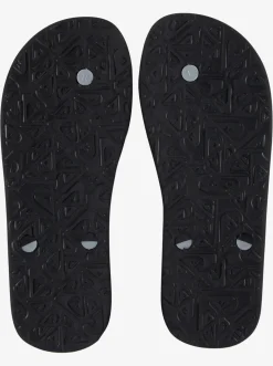 Quiksilver Haleiwa Core Flip-Flops Black 1 Clearance