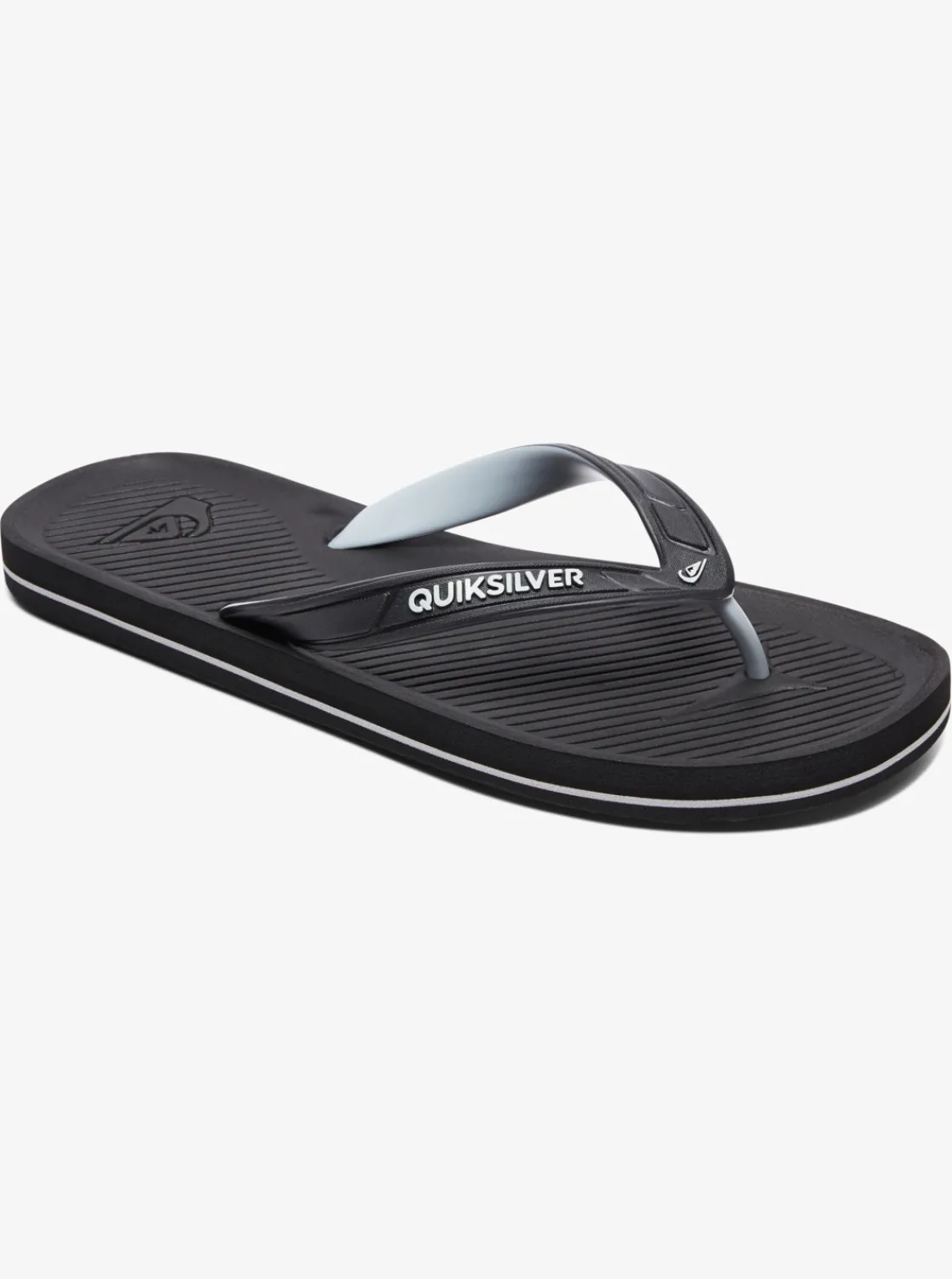 Quiksilver Haleiwa Flip-Flops Black/Grey/Black New