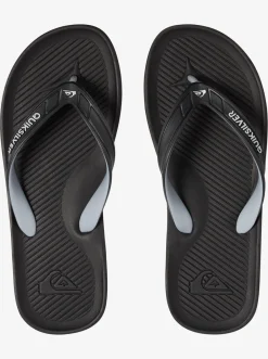 Quiksilver Haleiwa Flip-Flops Black/Grey/Black New