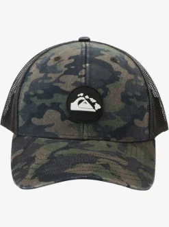 Quiksilver Hawaii Islands Camo Trucker Hat Thyme Clearance