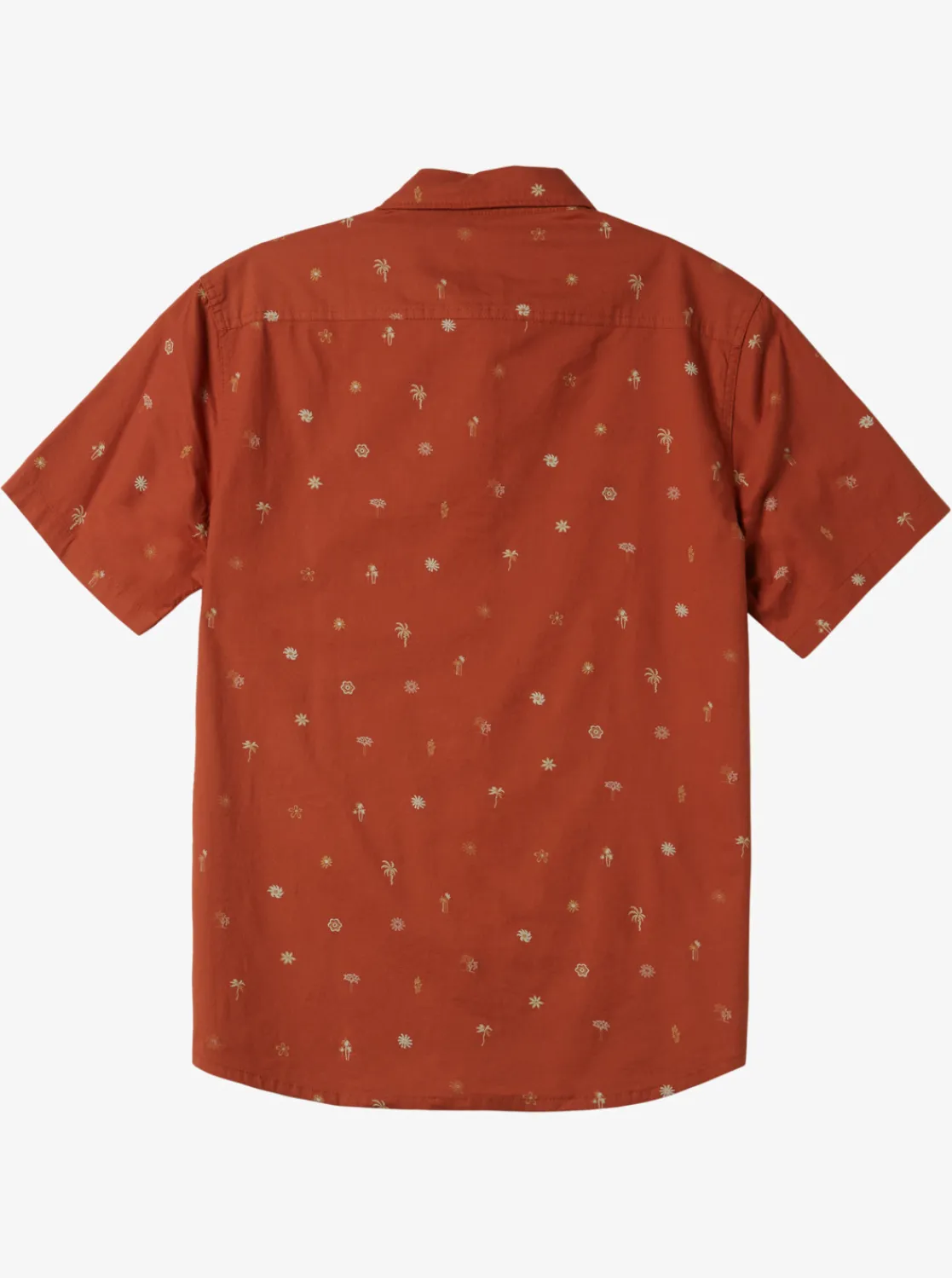 Quiksilver Heat Wave Short Sleeve Woven Shirt Baked Clay Heat Waves Cheap