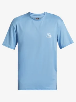 Quiksilver Heritage Heather Short Sleeve Upf 50 Surf T-Shirt Azure Blue Discount