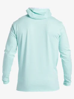 Quiksilver Heritage Upf 50 Long Sleeve Surf Tee Sky Blue Heather Store