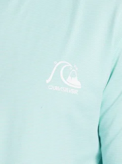 Quiksilver Heritage Upf 50 Long Sleeve Surf Tee Sky Blue Heather Store