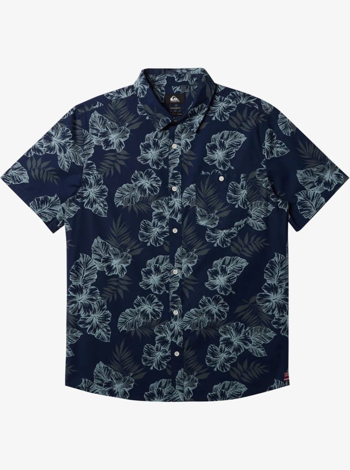 Quiksilver Hi Feel The Rhythm Short Sleeve Shirt Naval Academy Online