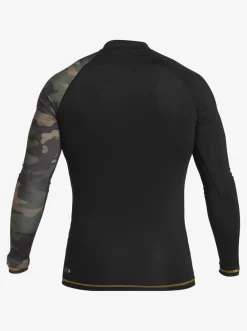 Quiksilver Hi Island Rush Long Sleeve Upf 50 Rashguard Black Fashion