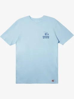 Quiksilver Hi Natural Resources T-Shirt Clear Sky Flash Sale