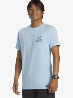 Quiksilver Hi Natural Resources T-Shirt Clear Sky Flash Sale