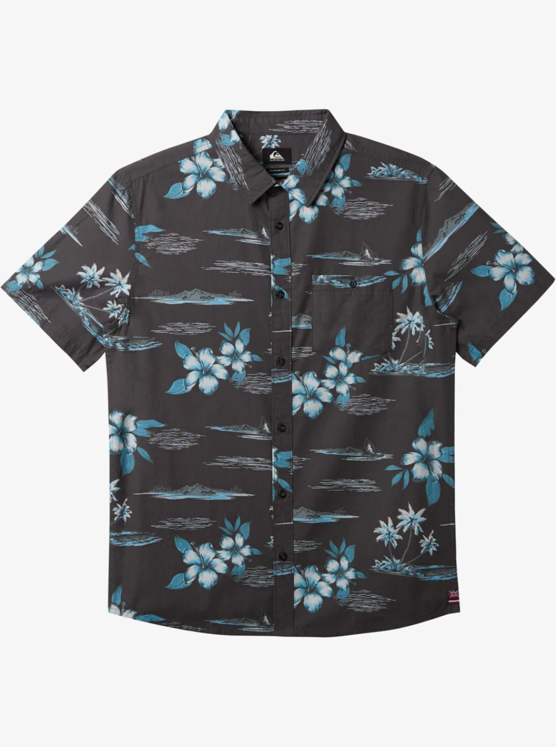 Quiksilver Hi Paradise Airways Short Sleeve Shirt Tarmac Flash Sale