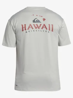 Quiksilver Hi Royalty Surf Short Sleeve Upf 50 Surf T-Shirt Grey Violet Hot