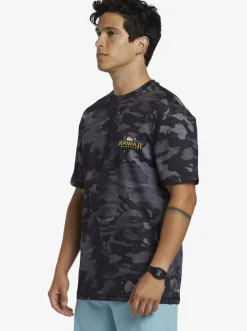 Quiksilver Hi Royalty Surf Short Sleeve Upf 50 Surf T-Shirt Hi Camo Black Best Sale