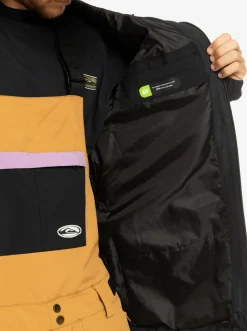 Quiksilver High In The Hood Technical Snow Jacket True Black Clearance