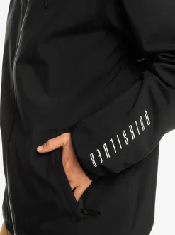 Quiksilver High In The Hood Technical Snow Jacket True Black Clearance