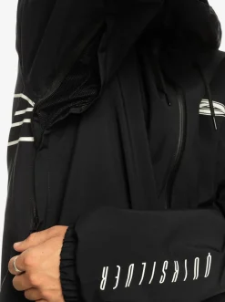 Quiksilver High In The Hood Technical Snow Jacket True Black Clearance