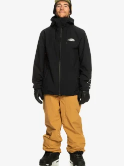 Quiksilver High In The Hood Technical Snow Jacket True Black Clearance