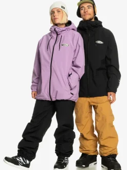 Quiksilver High In The Hood Technical Snow Jacket True Black Clearance