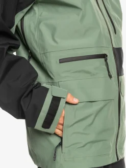 Quiksilver Highline Pro Sammy Carlson 3L Gore-Tex® Technical Snow Jacket Laurel Wreath Cheap