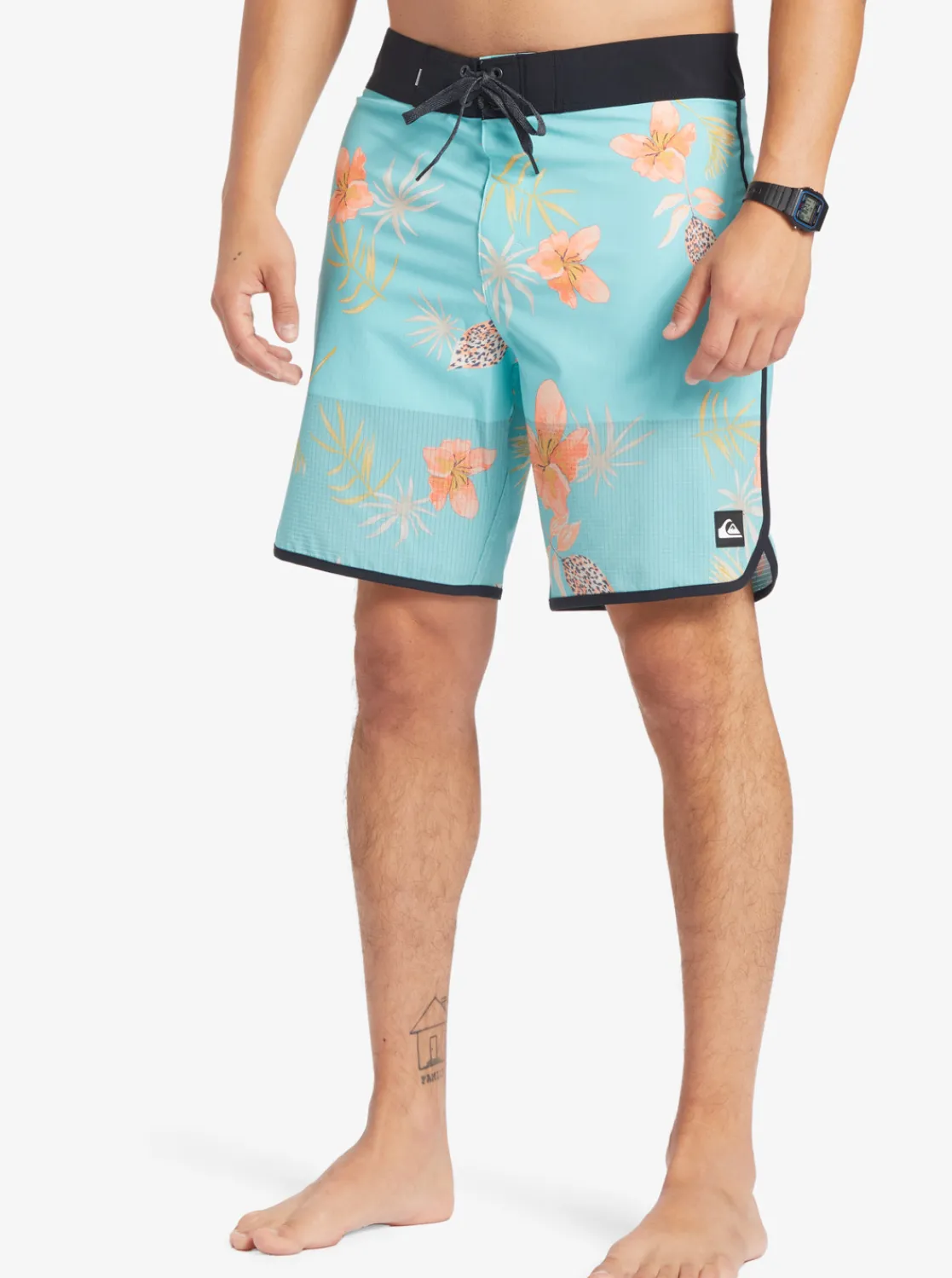 Quiksilver Highline Scallop 19" Boardshorts Blue Radiance Outlet