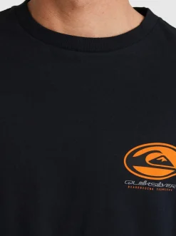 Quiksilver Honeycomb Short Sleeve Stn T-Shirt Black Hot