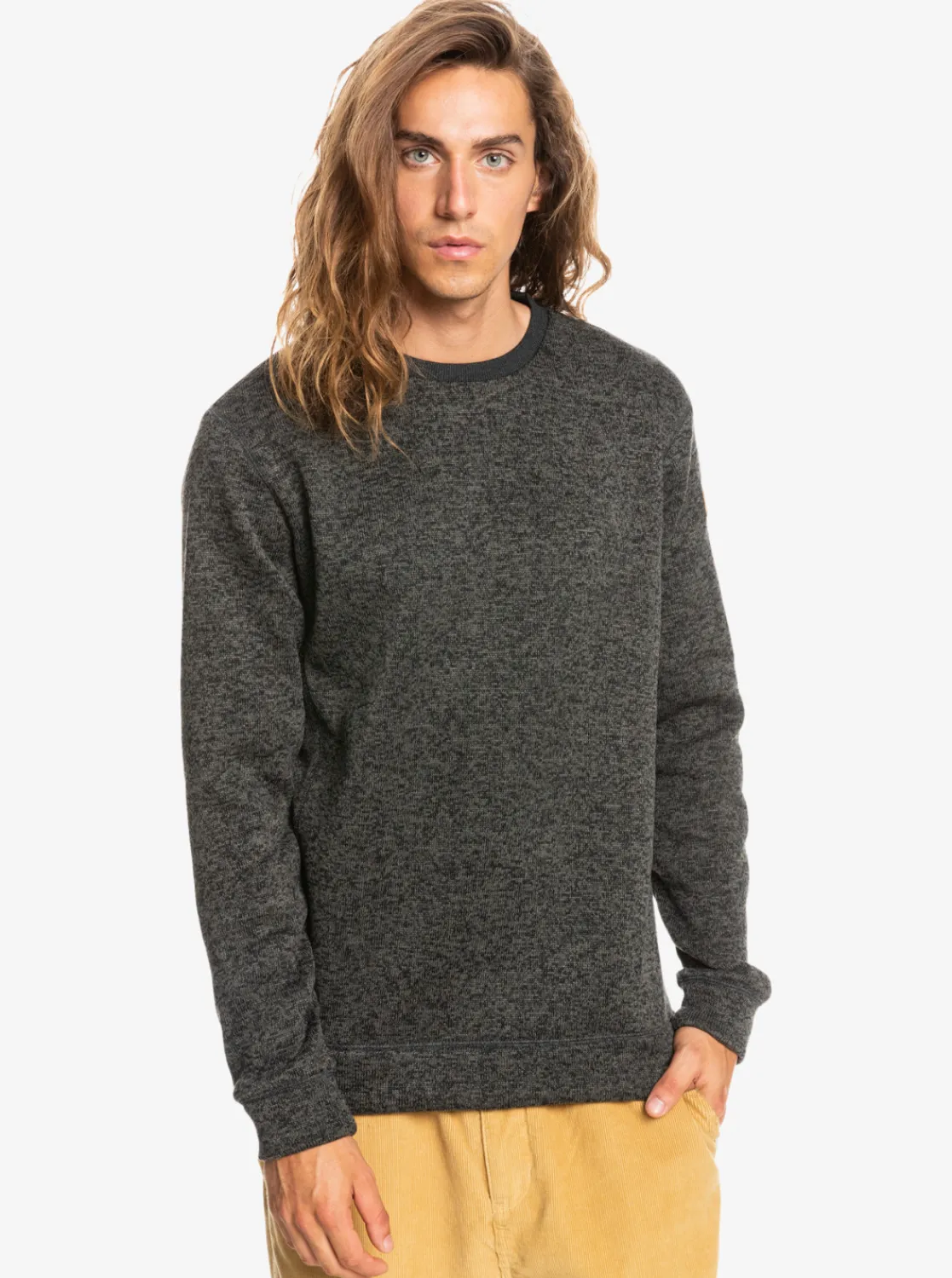 Quiksilver Keller Sweatshirt Dark Grey Heather Discount