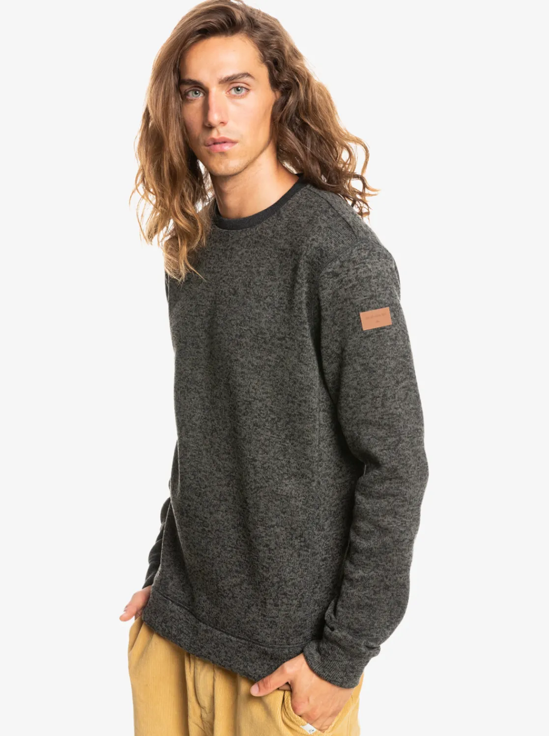 Quiksilver Keller Sweatshirt Dark Grey Heather Discount