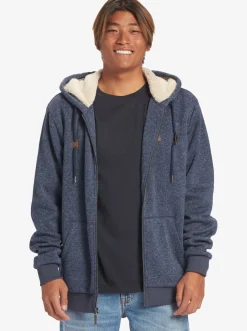 Quiksilver Keller Zip-Up Hoodie Navy Blazer Heather Best