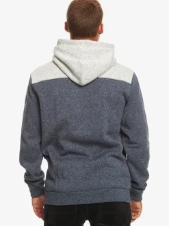 Quiksilver Keller Zip-Up Hoodie Navy Blazer Heather Flash Sale