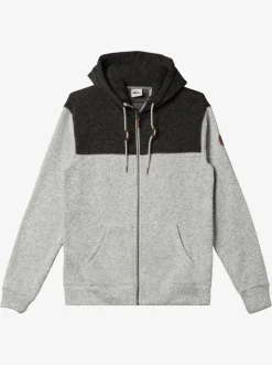 Quiksilver Keller Zip-Up Hoodie Light Grey Heather Discount